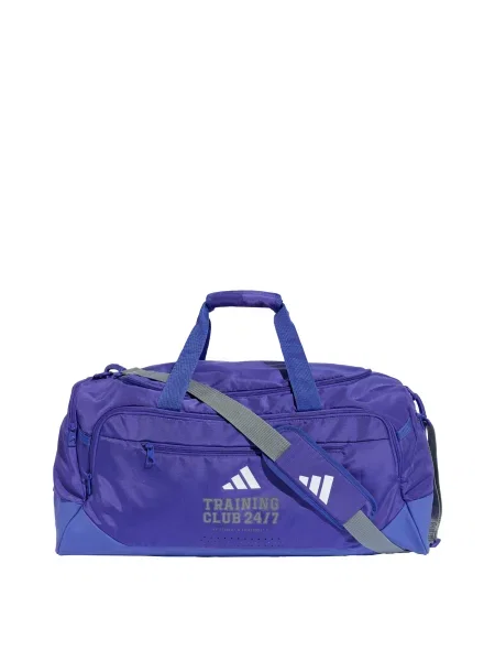 ADIDAS PERFORMANCE Sportovní taška Defender šedá / tmavě fialová bílá
