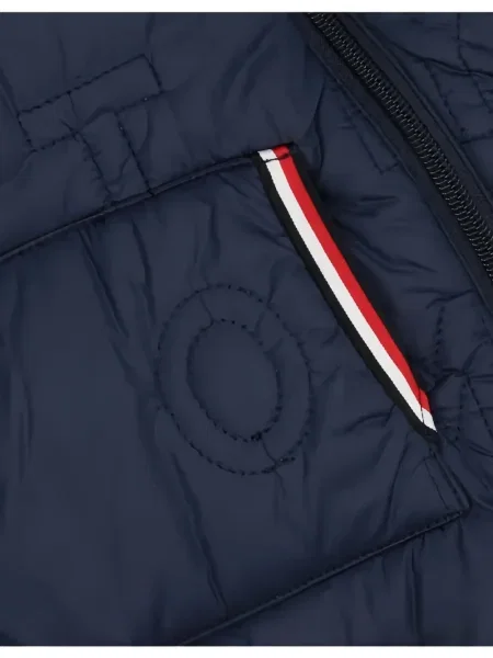 Płaszcz dziecięcy Tommy Hilfiger niebieski