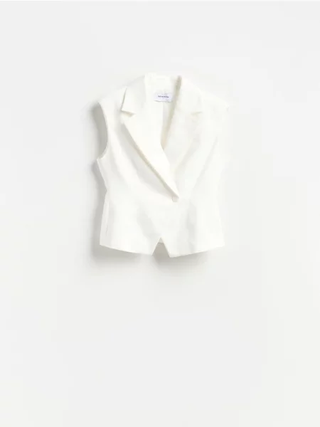Vestă Reserved alb