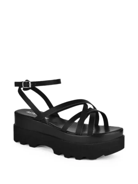 Sandale Altercore cu platformă cu bretele negru