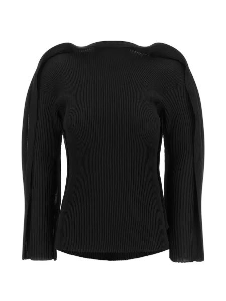 Pulover Issey Miyake drapat negru