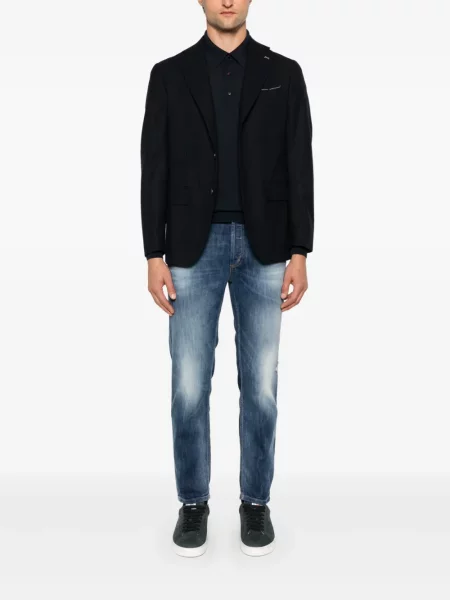 Tricou polo Kiton albastru
