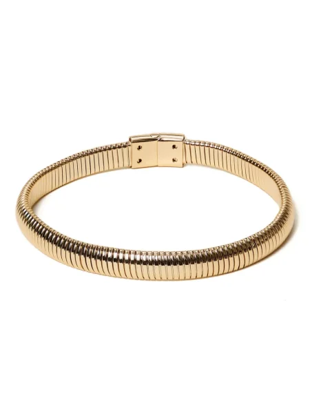 Colier Twinset cu model piele de șarpe auriu