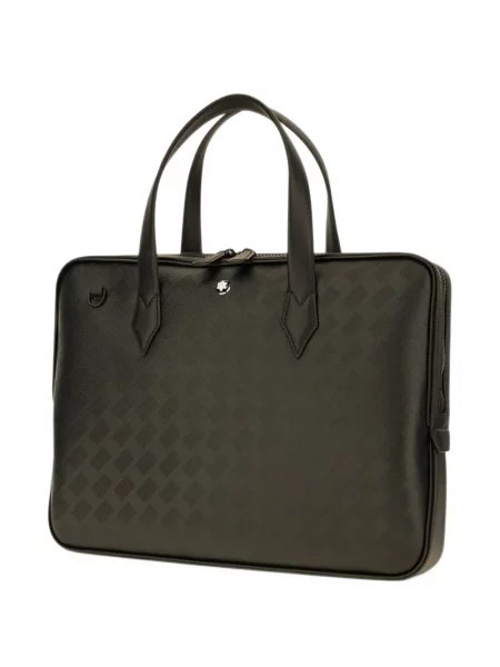 Servietă Montblanc cu imprimeu geometric negru