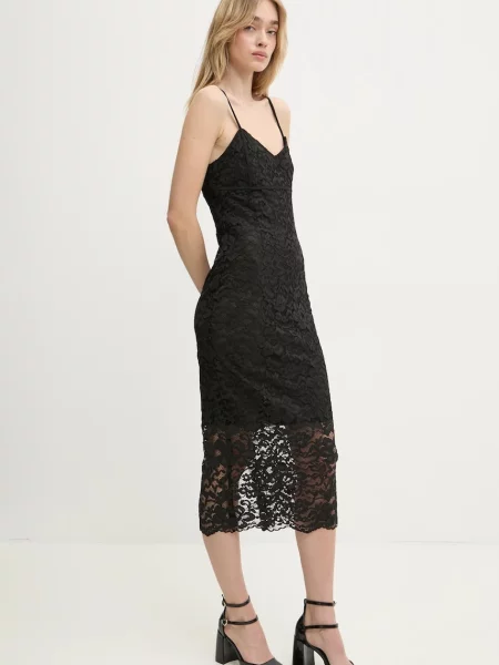 Сукня Blugirl Blumarine midi облягаюча чорний