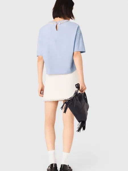 Футболка Maje блакитна