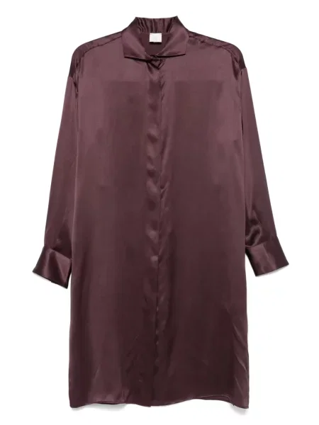 Rochie maxi Eleventy de mătase până la genunchi de costum violet