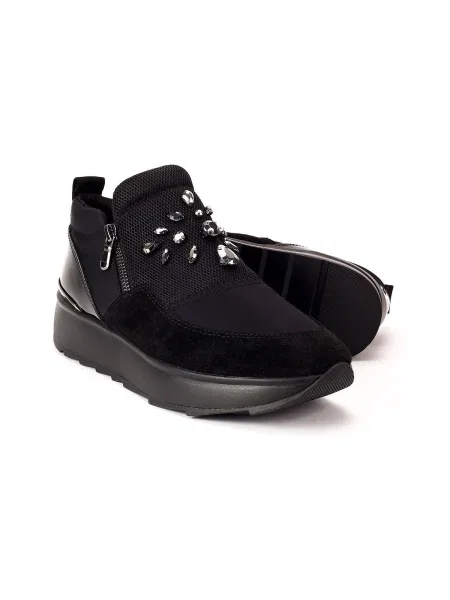 Sneakerși Geox negru