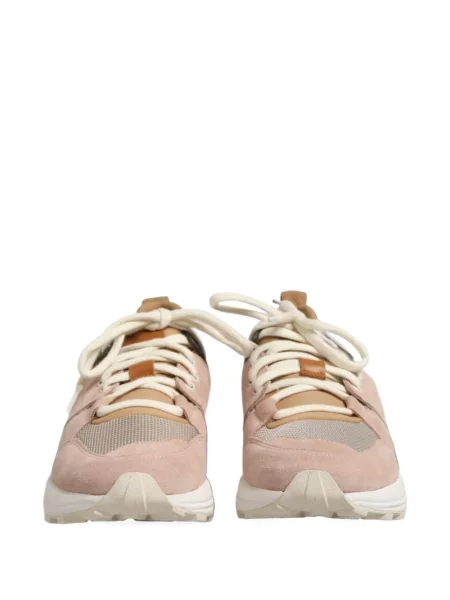 Sneakerși Dondup din piele de căprioară roz