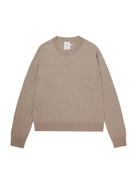 Lekki sweter Munthe wełniany beżowy