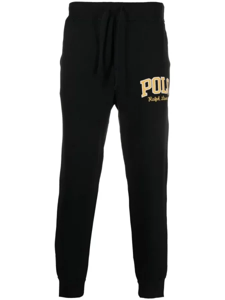 Pletene čarape Polo Ralph Lauren s printom lepršave siva