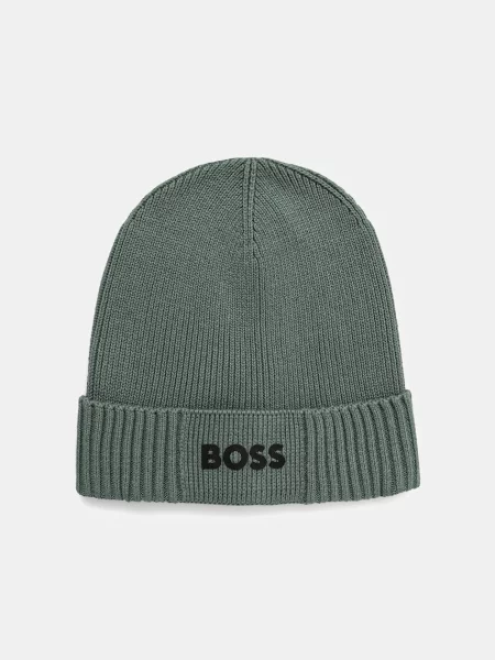 Шапка с вълна BOSS Green BOSS GREEN зелено