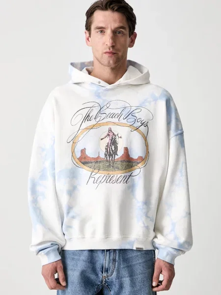 Hanorac oversized din pentru bărbați
