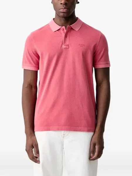 Tricou polo Joop! cu autograf roz