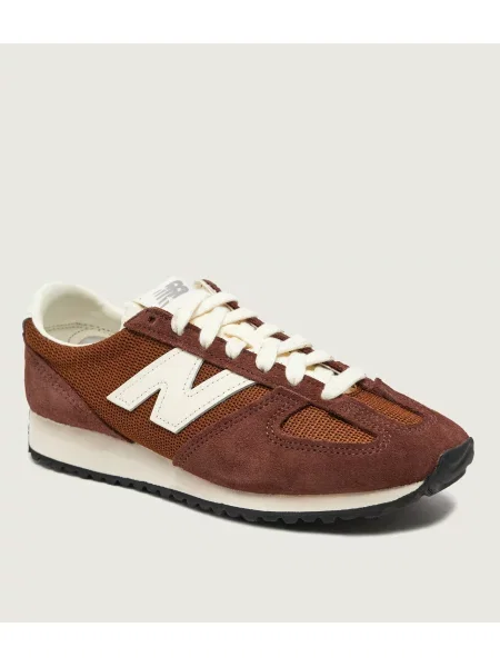 New Balance Sneakers | piele întoarsă cu adaos de piele maro