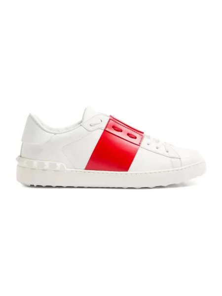 Sneakersy Valentino Open skórzane białe