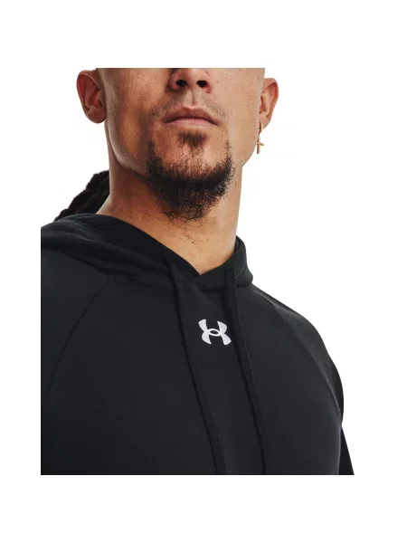 Флийс суичър с качулка Under Armour черно