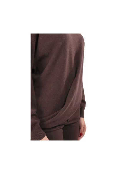 Dzianinowy sweter Marella brązowy