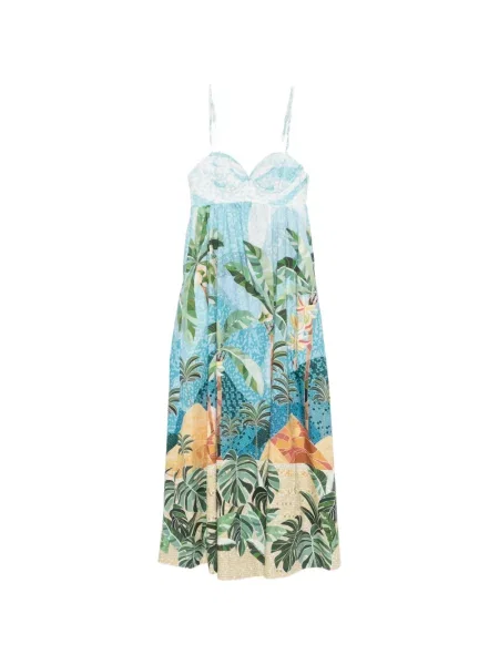 Rochie midi Farm Rio albastru