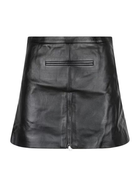 Spódnica skórzana Courreges retro czarna