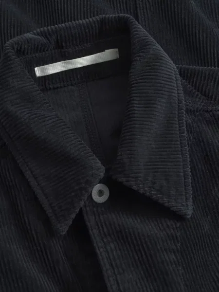 Geacă Norse Projects de catifea cord albastru