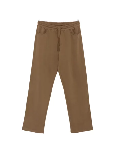 Pantaloni Karl Lagerfeld alergare cu cordon maro