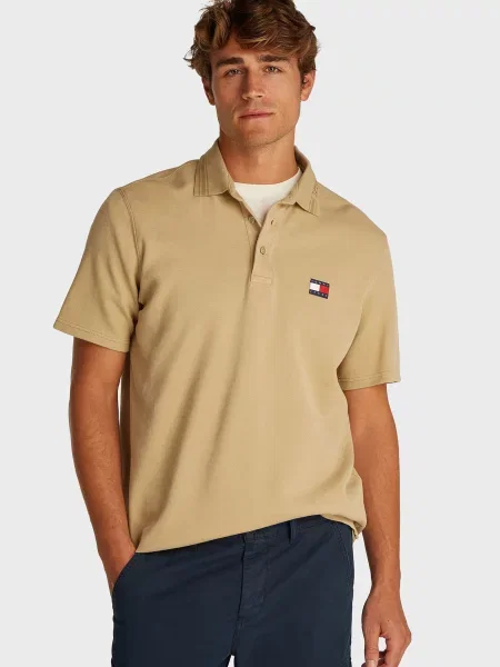 Поло Tommy Jeans бежевое