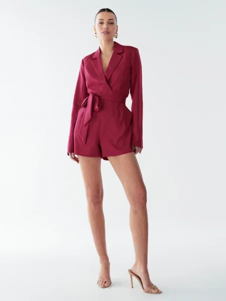 BWLDR Salopeta Kate burgundy roșu