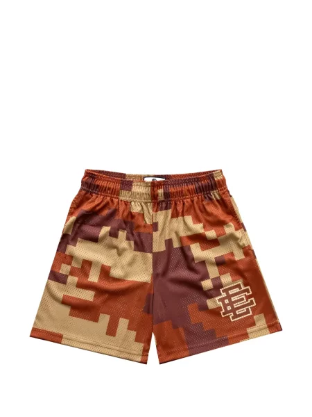 Pantaloni scurți Eric Emanuel cu model camuflaj maro