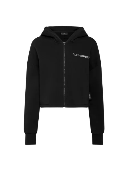 Bluza z kapturem Plein Sport z kapturem czarna