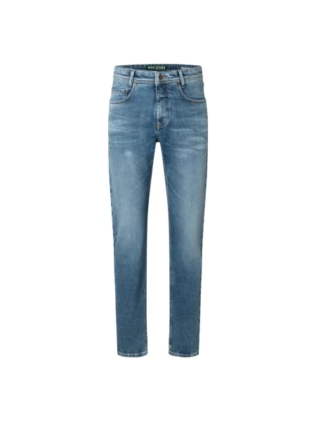 Jeansy straight leg Mac niebieskie