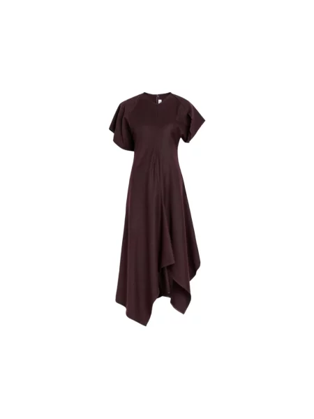Sukienka maxi Victoria Beckham fioletowa