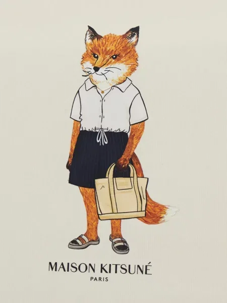 Чанта Maison Kitsuné с принт