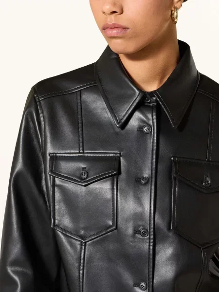 Kurtka skórzana Lala Berlin czarna