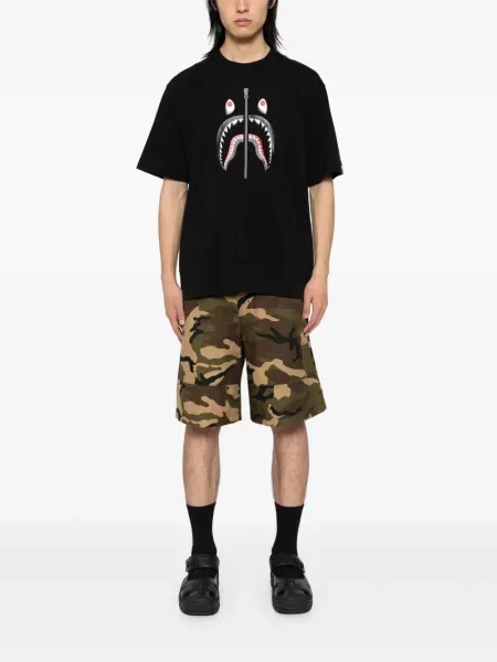 Tricou A Bathing Ape® cu imagine negru