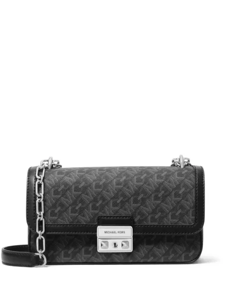 Matlasat sneakerși Michael Michael Kors din piele alb