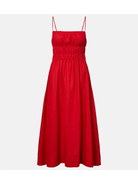Rochie midi Staud de in roșu