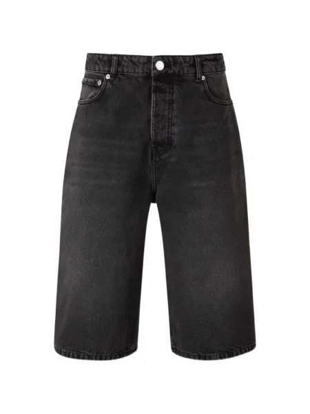 Pantaloni scurți din denim Ami Paris negru