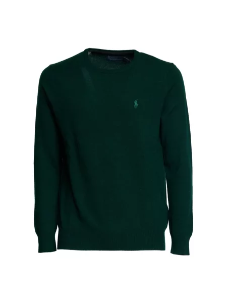 Sweter Polo Ralph Lauren wełniany zielony