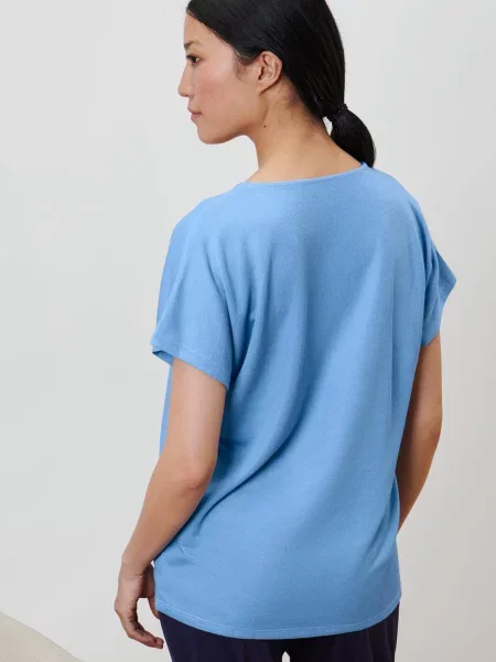 Футболка Tchibo віскоза/поліестер блакитний