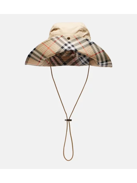 Căciulă Burberry în carouri bej
