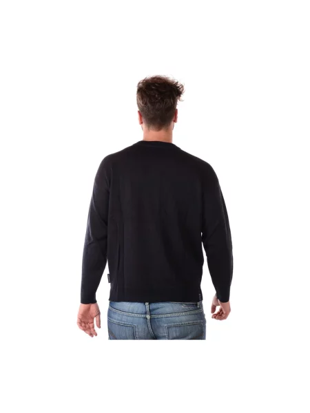 Sweter Emporio Armani niebieski