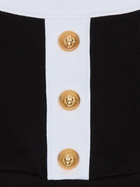 Top dziecięcy Balmain czarny