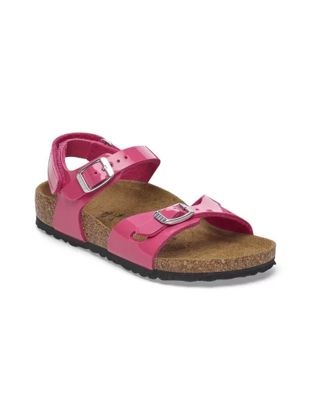 Birkenstock Rio AS Kids Birko-Flor Patent Regular Fit KobietyDzieci Sandały Birkenstock Size: 5 różowy