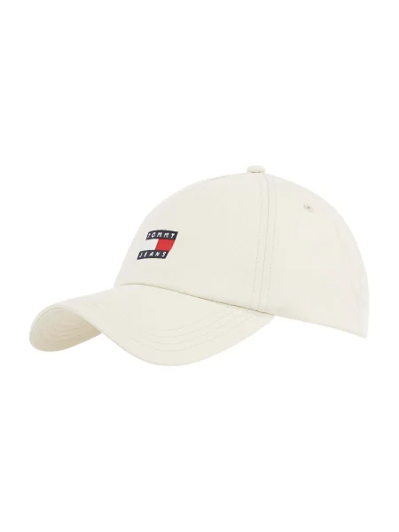 Tommy Jeans Șapcă HERITAGE / roșu / negru / alb bej