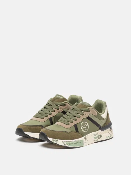 Кросівки Sergio Tacchini поліуретан срібний