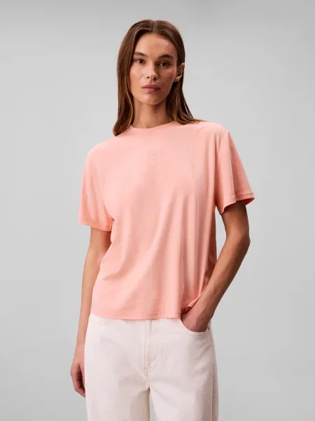 Calvin Klein Tricou pastel portocaliu