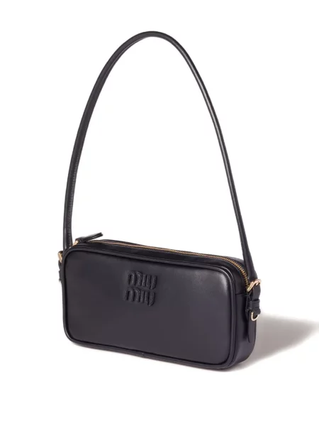 Geanta de piele Miu Miu din piele negru