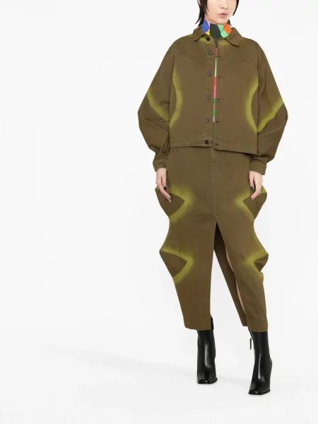 Geacă de blugi Paula Canovas Del Vas verde