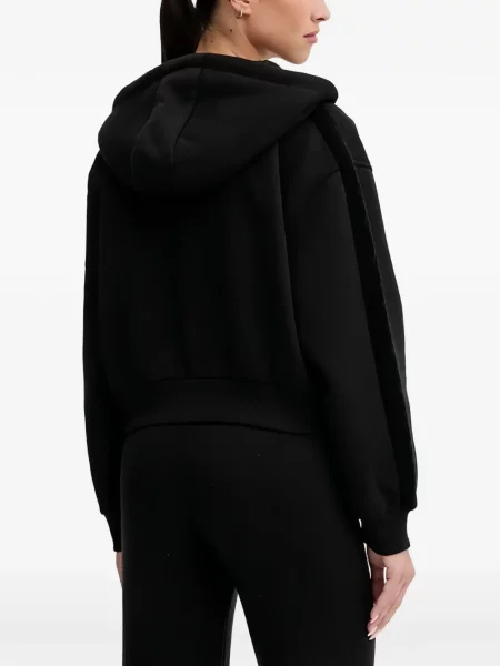 Hoodie Guess με αυτόγραφο μαύρο